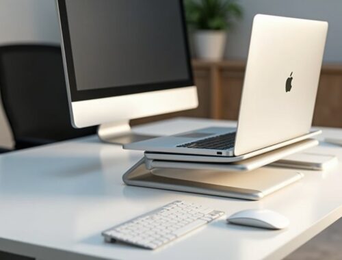 ergonomiczne stojaki/macbooki do biura