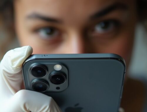 przesuń iPhone'a nieco niżej