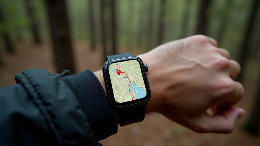 offline maps umożliwiają niezależną nawigację na Apple Watch