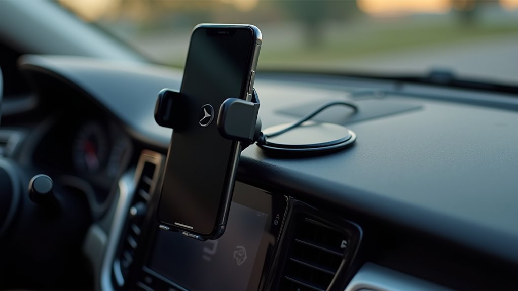 bezprzewodowe mocowanie samochodowe inductive charging alignment securing safety